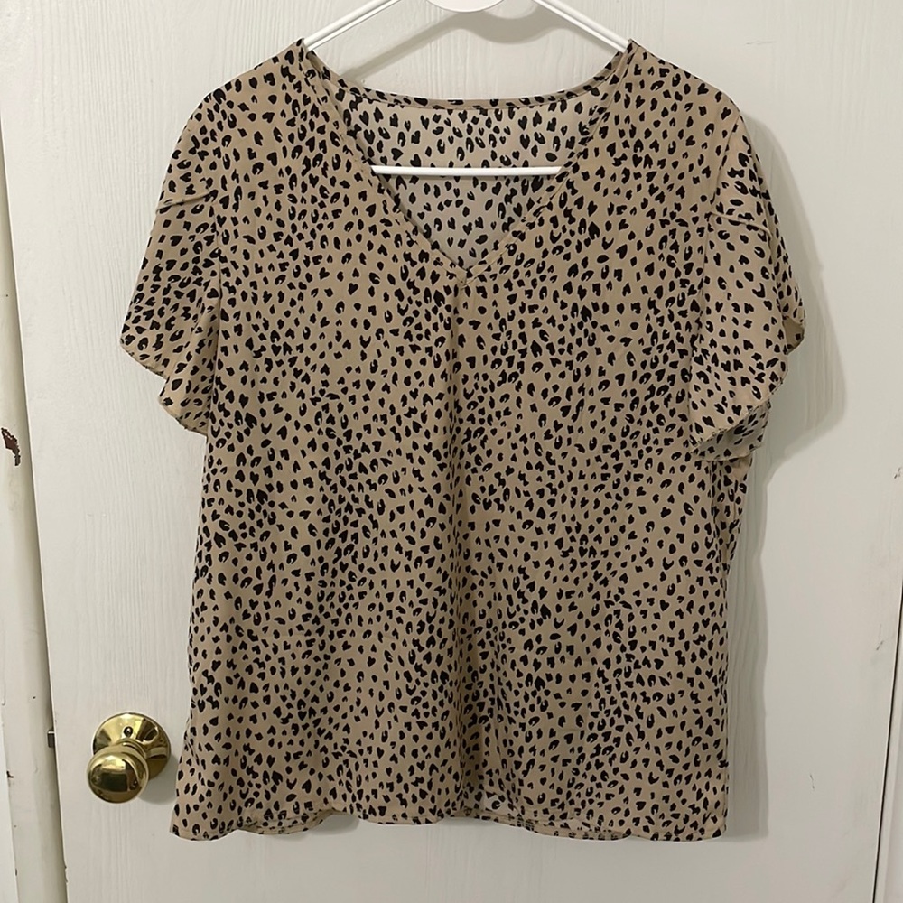 Cheetah blouse